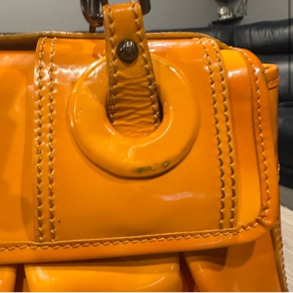 Fendi B. Bag Borsa Orange Women's Bag GUC Authentic - Picture 5 of 16